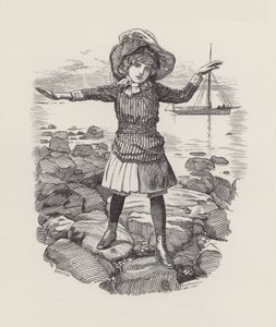 Illusztráció: Charles Kingsley: The Water-Babies (metszet) alkotó: Edward Linley (after) Sambourne