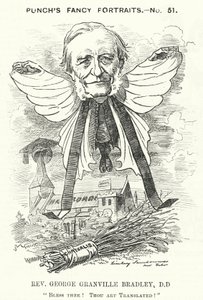 Punch rajzfilm: George Granville Bradley, angol isteni, tudós és Westminster dékánja (metszet) alkotó: Edward Linley (after) Sambourne