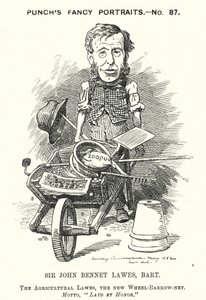 Punch rajzfilm: John Bennet Lawes, angol vállalkozó és mezőgazdasági tudós (metszet) alkotó: Edward Linley (after) Sambourne