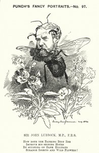 Punch rajzfilm: John Lubbock alkotó: Edward Linley (after) Sambourne