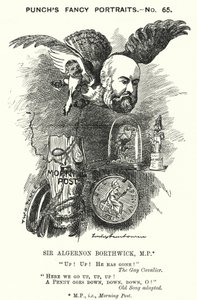 Punch rajzfilm: Sir Algernon Borthwick alkotó: Edward Linley (after) Sambourne