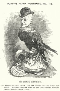 Punch rajzfilm: Sir Henry Hawkins alkotó: Edward Linley (after) Sambourne