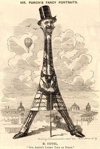 Gustave Eiffel karikatúrája