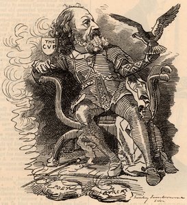 Alfred Tennyson (1809-1893) angol költő rajzfilmje
