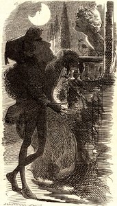 Henry Irving a Rómeó és Júlia erkélyjelenetében