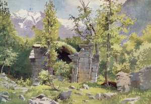 Templomok romjai, Wangat, Sind-völgy alkotó: Edward Mary Joseph Molyneux