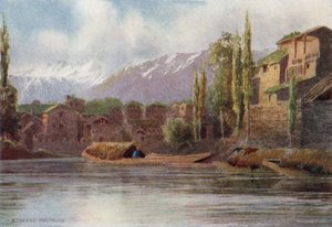 Tavaszi áradások a Kutical-csatornában, Srinagar