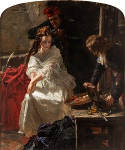 Charlotte Corday a Conciergerie börtönében, 1862.