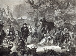 Highgate Fields az 1666-os londoni nagy tűzvész idején