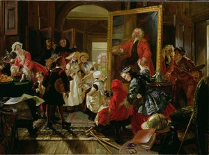 Hogarth műterme 1739-ben (olaj, vászon)