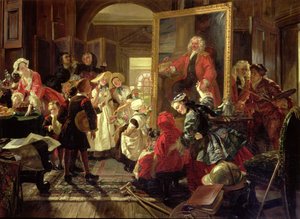 Hogarth műterme 1739-ben