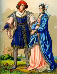 Nemesi francia házaspár a 15. század végén 1849.