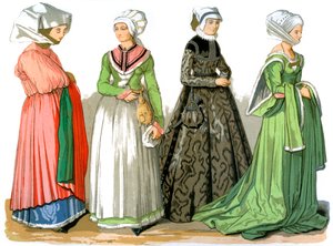 Nürnbergi nők, Németország, 1849. XVI. század.