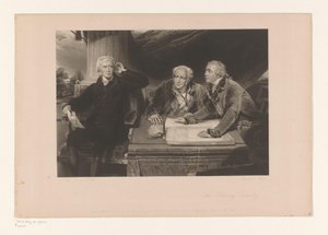 Sir Francis Baring portréja testvérével és vejével Francis Baring portréja, John Baring testvére és Charles Wall A Baring család (cím az objektumon)