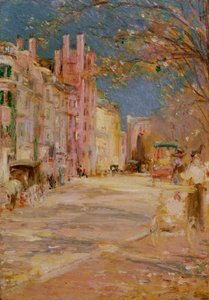 Bostoni utcakép (Boston Common) alkotó: Edward Mitchell Bannister