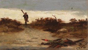 Halász a vízparton alkotó: Edward Mitchell Bannister