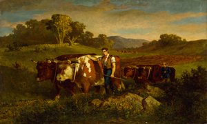 Pásztorok tehenekkel, 1869. alkotó: Edward Mitchell Bannister