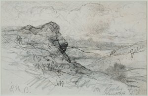 Newport, Rhode Island (#13B) c. 1880-as évek (grafit papíron) alkotó: Edward Mitchell Bannister