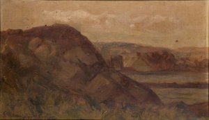 Cím nélkül (tájkép sziklákkal) alkotó: Edward Mitchell Bannister