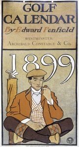 Naptár: "" Golf Calendar" - Edward Penfield alkotó: Edward Penfield