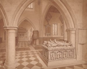 Sír a templomban alkotó: Edward Pretty