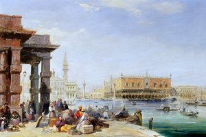 A Dózse-palota a Santa Maria della Salute-ból alkotó: Edward Pritchett