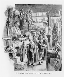Farthing bolt az East Enden, 1902