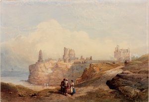 Tynemouth Priory (testszín és akvarell papíron)