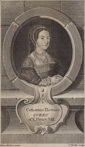 Catherine Howard, VIII. Henrik király ötödik felesége (metszet)