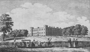 Syon House, az Isleworth-templom felől nézve, 1760