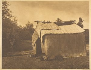 A Mat House - Skokomish alkotó: Edward S. Curtis