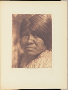 Egy fiatal nő Campóból - Diegueño alkotó: Edward S. Curtis