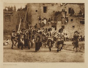 Bivaly-tánc Hano-ban alkotó: Edward S. Curtis