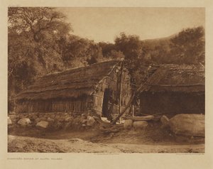 Diegueño ház Santa Ysabelben alkotó: Edward S. Curtis