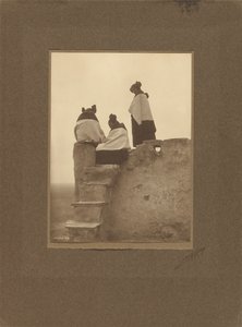 [Hopi indiánok, a táncosokat figyelve] alkotó: Edward S. Curtis