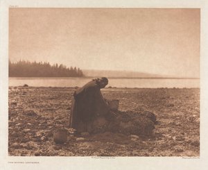 IX. portfólió, 313. tábla: A kagylógyűjtő alkotó: Edward S. Curtis