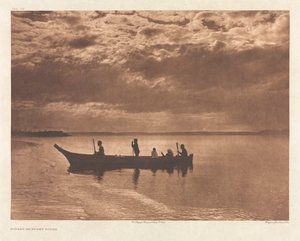 IX. portfólió, 316. tábla: Naplemente a Puget Soundon alkotó: Edward S. Curtis