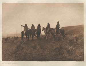 I. portfólió, 19. tábla: Az elveszett ösvény-Apache alkotó: Edward S. Curtis