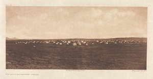 Portfolio VI, 192. tábla: Sun Dance Campment – Piegan alkotó: Edward S. Curtis