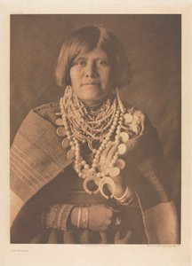XVII. portfólió, 613. tábla: Egy Zuñi lány alkotó: Edward S. Curtis