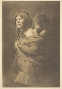 Egy hopi anya, 1921. alkotó: Edward Sheriff Curtis