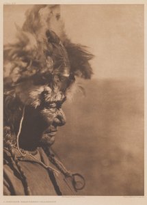 A Medicine fejdísz Blackfoot alkotó: Edward Sheriff Curtis