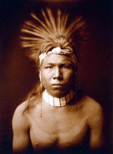 Fekete hajú, indiai, c. 1905, fénykép Edward S. Curtis alkotó: Edward Sheriff Curtis