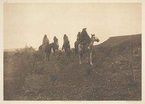 Desert Rovers - Apache, 1903. alkotó: Edward Sheriff Curtis