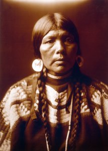 indiai nő Ow High felesége, c. 1905, fénykép Edward S. Curtis alkotó: Edward Sheriff Curtis