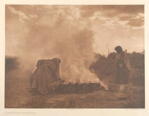 Kerámiaégetők Santa Clarában alkotó: Edward Sheriff Curtis