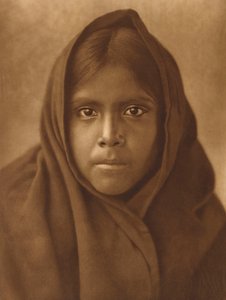 Qahatika Girl, 1907 körül (nagy formátumú mélynyomat) alkotó: Edward Sheriff Curtis