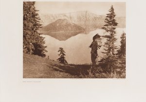 A Chief-Klamath, tányér az „Észak-amerikai indiánból”, Portfolio 2 alkotó: Edward Sheriff Curtis