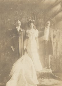 Theodore Roosevelt, Alice Roosevelt Longworth és Nicholas Longworth alkotó: Edward Sheriff Curtis