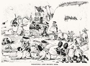 Őskori Lord Mayors Show, 1894 (toll és tinta)